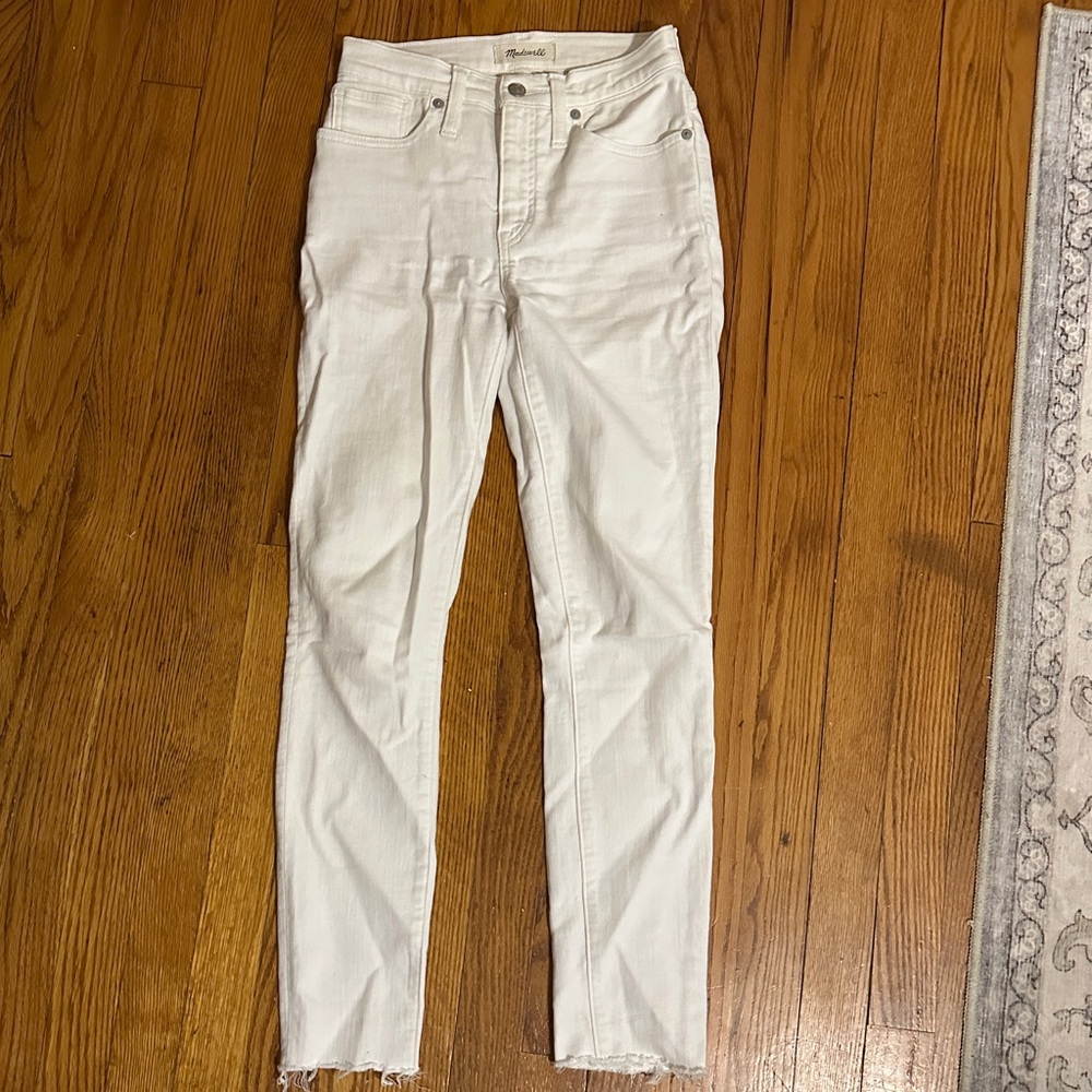Madewell White Skinny Jeans